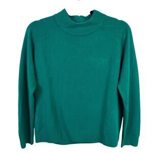 Drapers & Damons Green Mock Neck Sweater PM